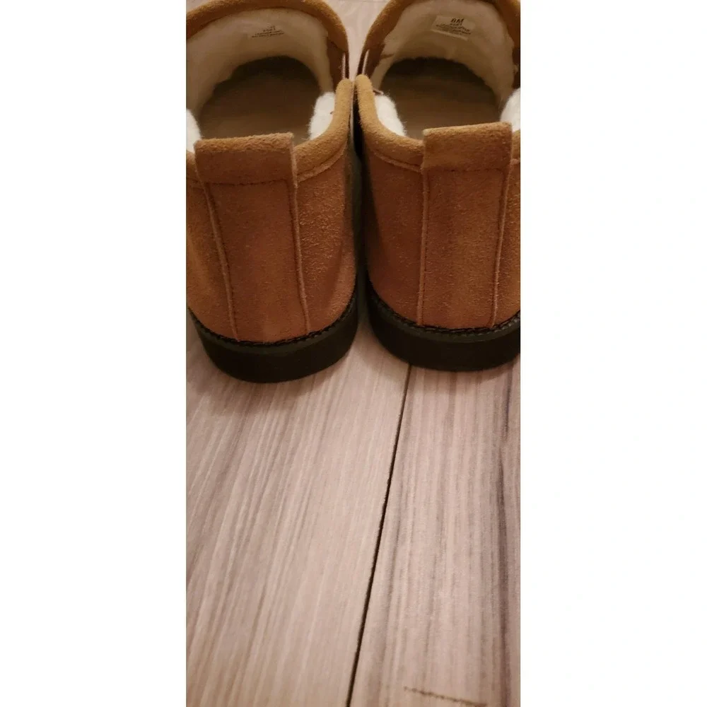 Minnetonka Leather Shoes Buckskin Color Women's Sherling Interior Size 8 - Picture 3 of 5